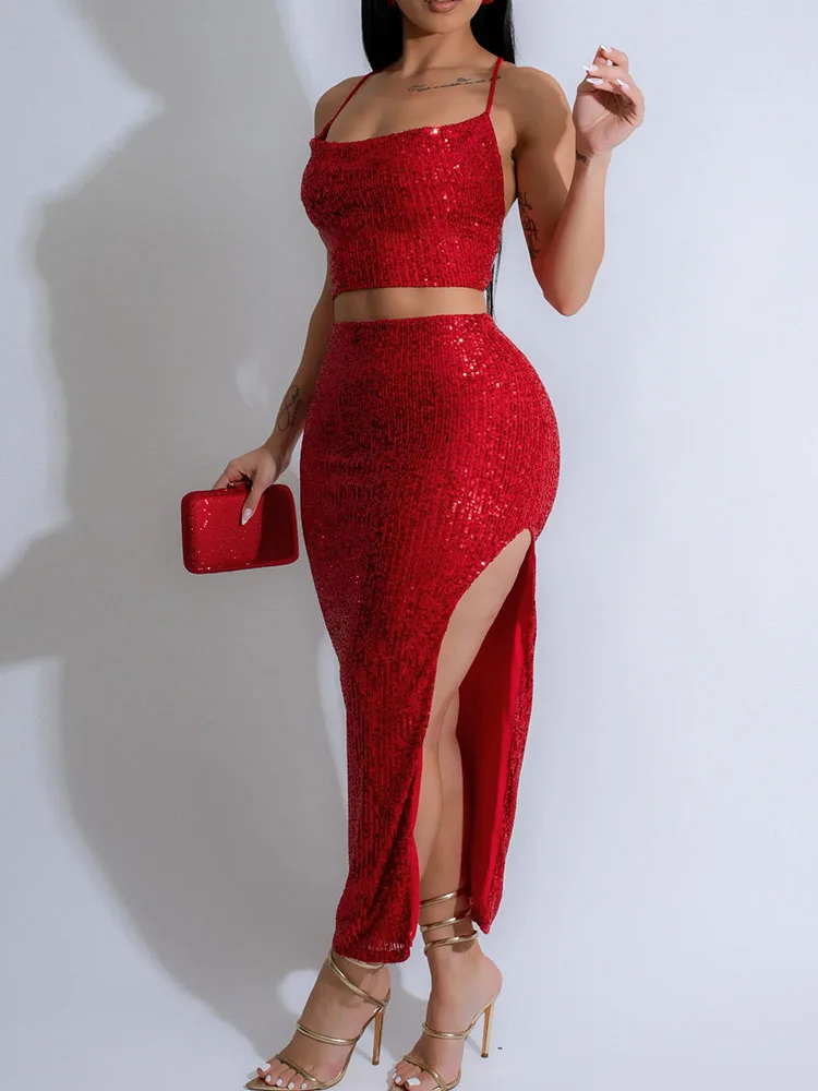 Cami Top Lace - Conjuntos de vestido largo de fiesta