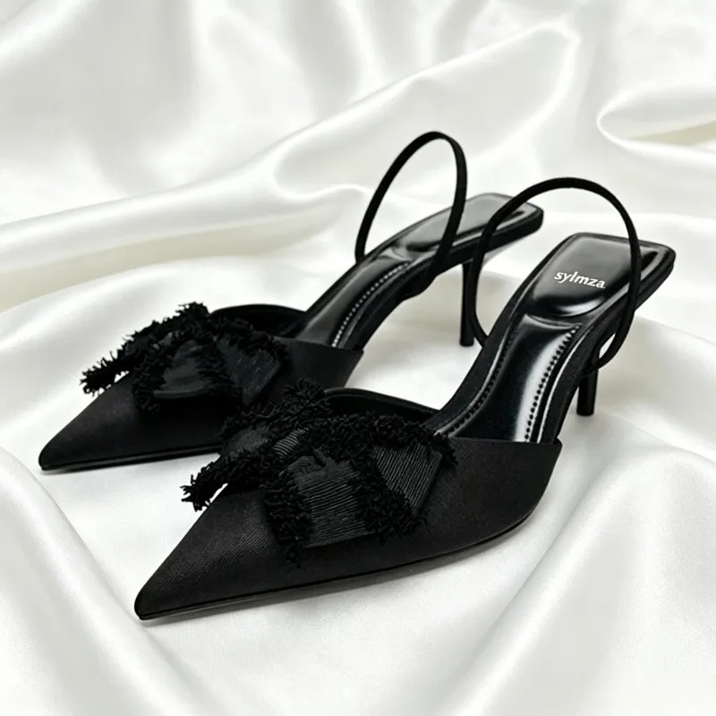 Zapatos de tacón decorados con - Slip Dress Satin reseña y precio