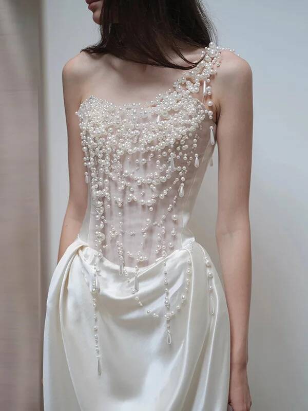 Cos 2025 vestido de noche fran - Slip Dress Satin reseña y precio